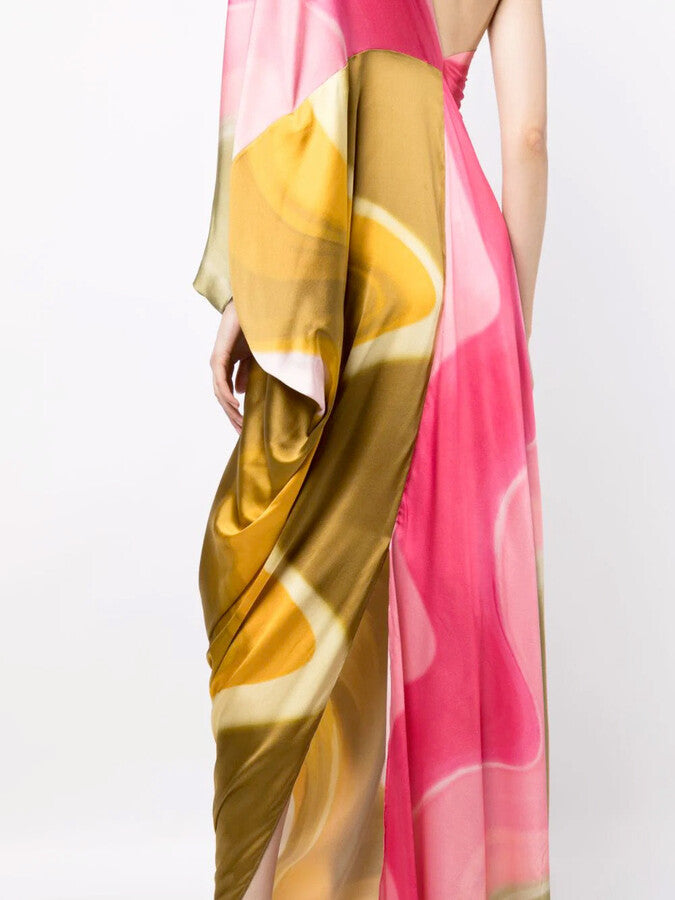 One Shoulder Maxi Dress
