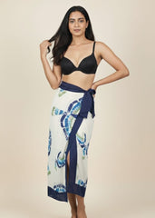 Off White Printed Sarong