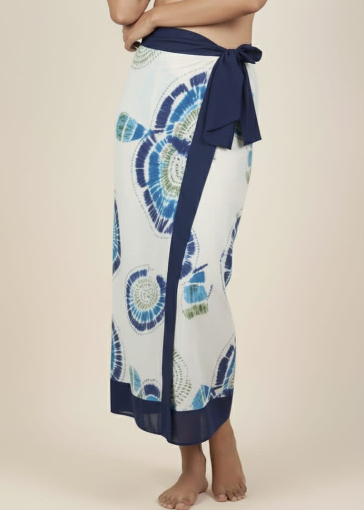 Off White Printed Sarong