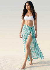 Tie & Dye Green Printed Sarong