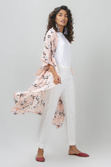 Peach Printed Shrug