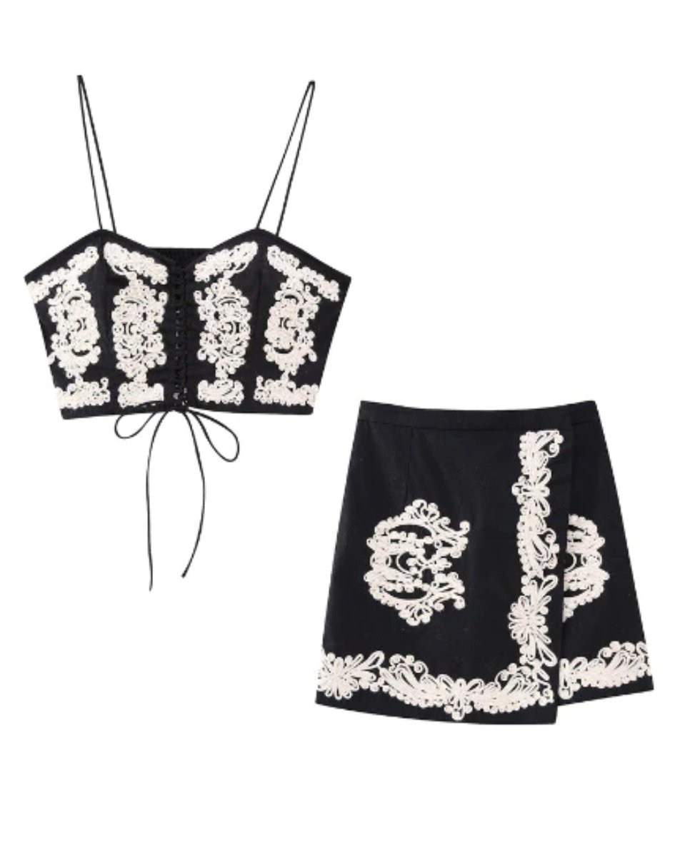 Black co-ord Set - WomanLikeU