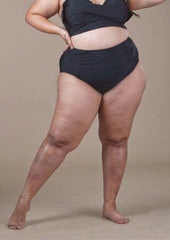 Black Plus Size Bikini Bottom - WomanLikeU