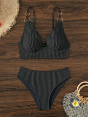 Black Underwired Bikini - WomanLikeU