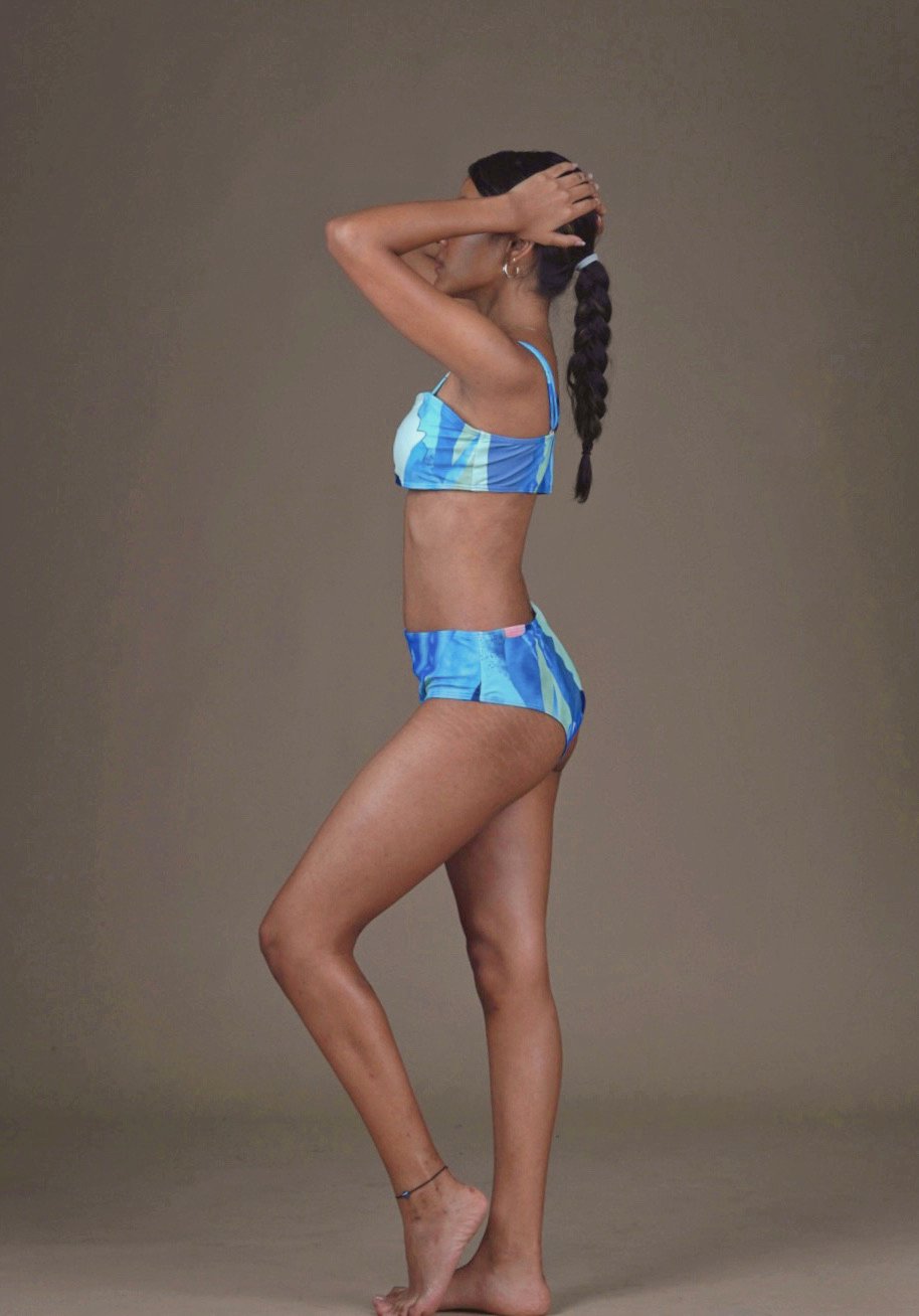 Blue 3-piece set - WomanLikeU