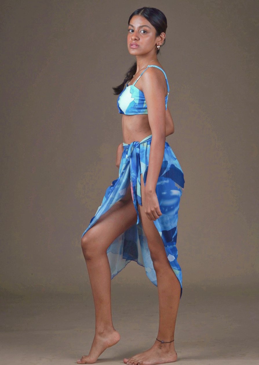 Blue 3-piece set - WomanLikeU