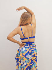 Blue Bikini with Coverup - WomanLikeU