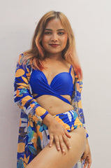 Blue Bikini with Coverup - WomanLikeU
