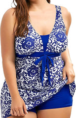 Blue Swim Dress - WomanLikeU