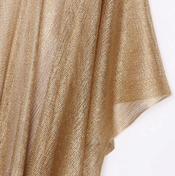 Golden shimmery shrug - WomanLikeU