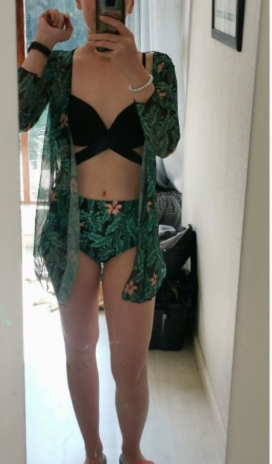 Green 3 piece swimwear set - WomanLikeU