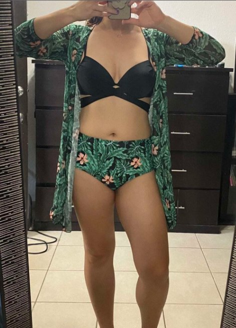 Green 3 piece swimwear set - WomanLikeU