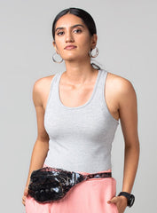 Grey Racer Tee - WomanLikeU