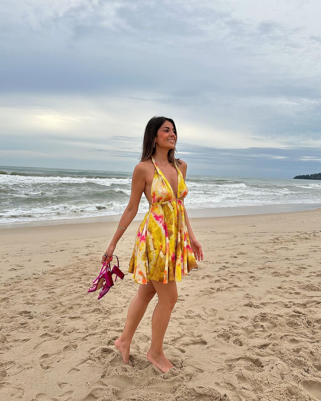 Halter-neck Flared Dress - WomanLikeU
