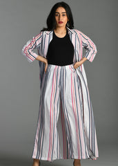 White Striped Pants