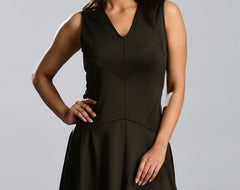 Olive Scuba Dress