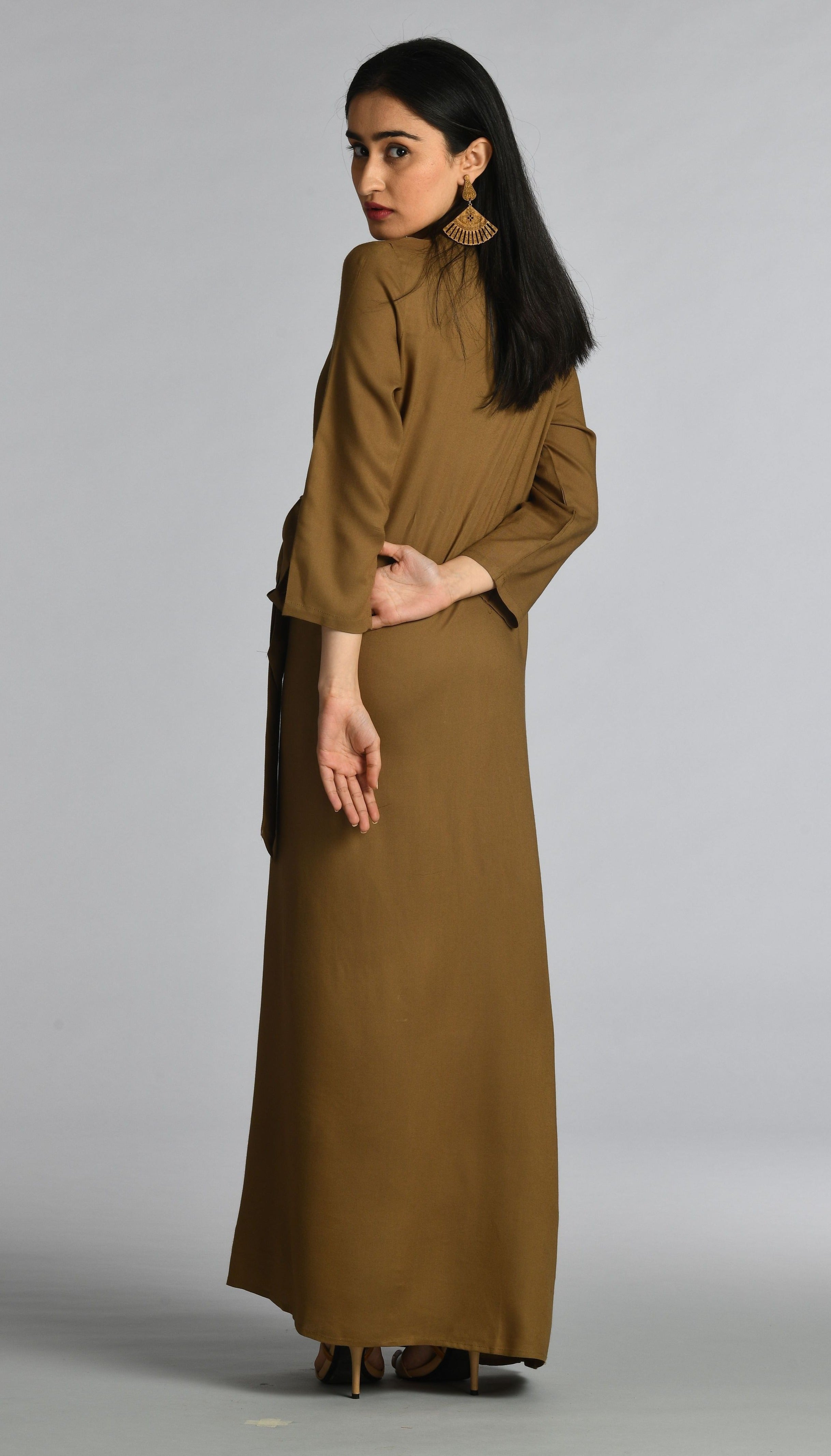 Angrakha Style Maxi Dress