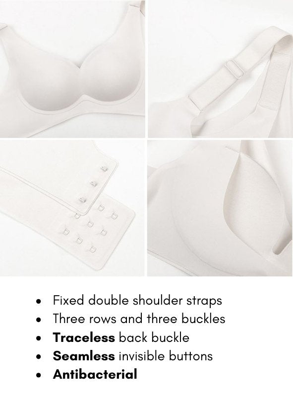 Liquid Comfort White Bra Set - WomanLikeU