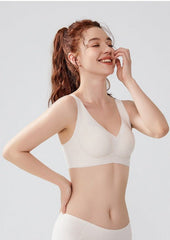 Liquid Comfort White Bra Set - WomanLikeU