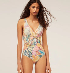 Monokini with yellow sarong - WomanLikeU