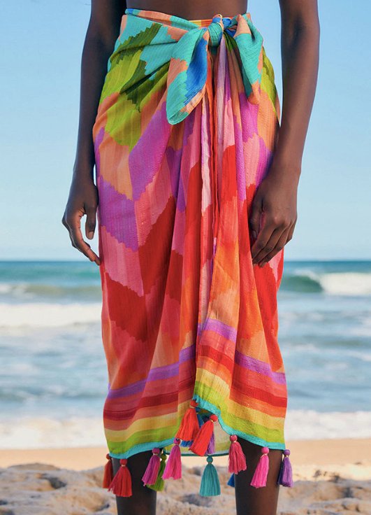 Multicolor Sarong - WomanLikeU
