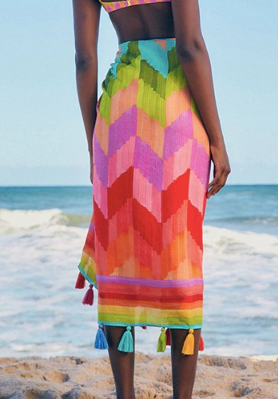 Multicolor Sarong - WomanLikeU
