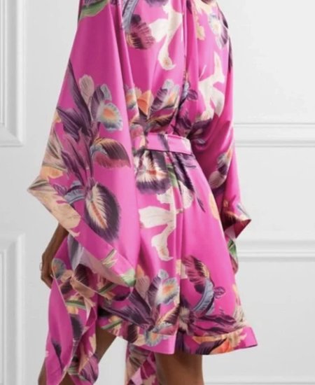 Pink Floral Kimono Shrug - WomanLikeU