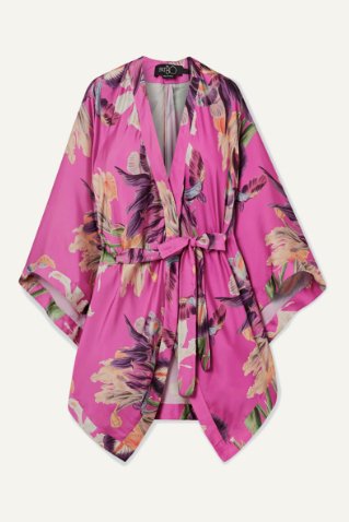 Pink Floral Kimono Shrug - WomanLikeU