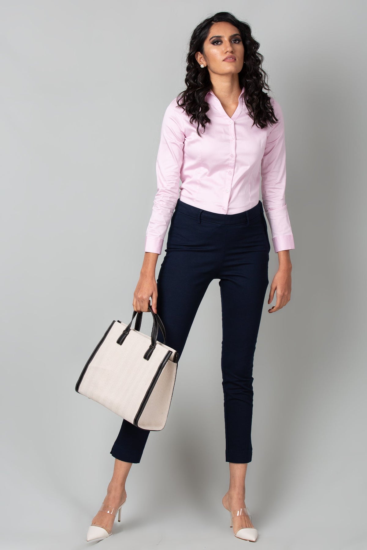 Share 82+ navy blue pants pink shirt best