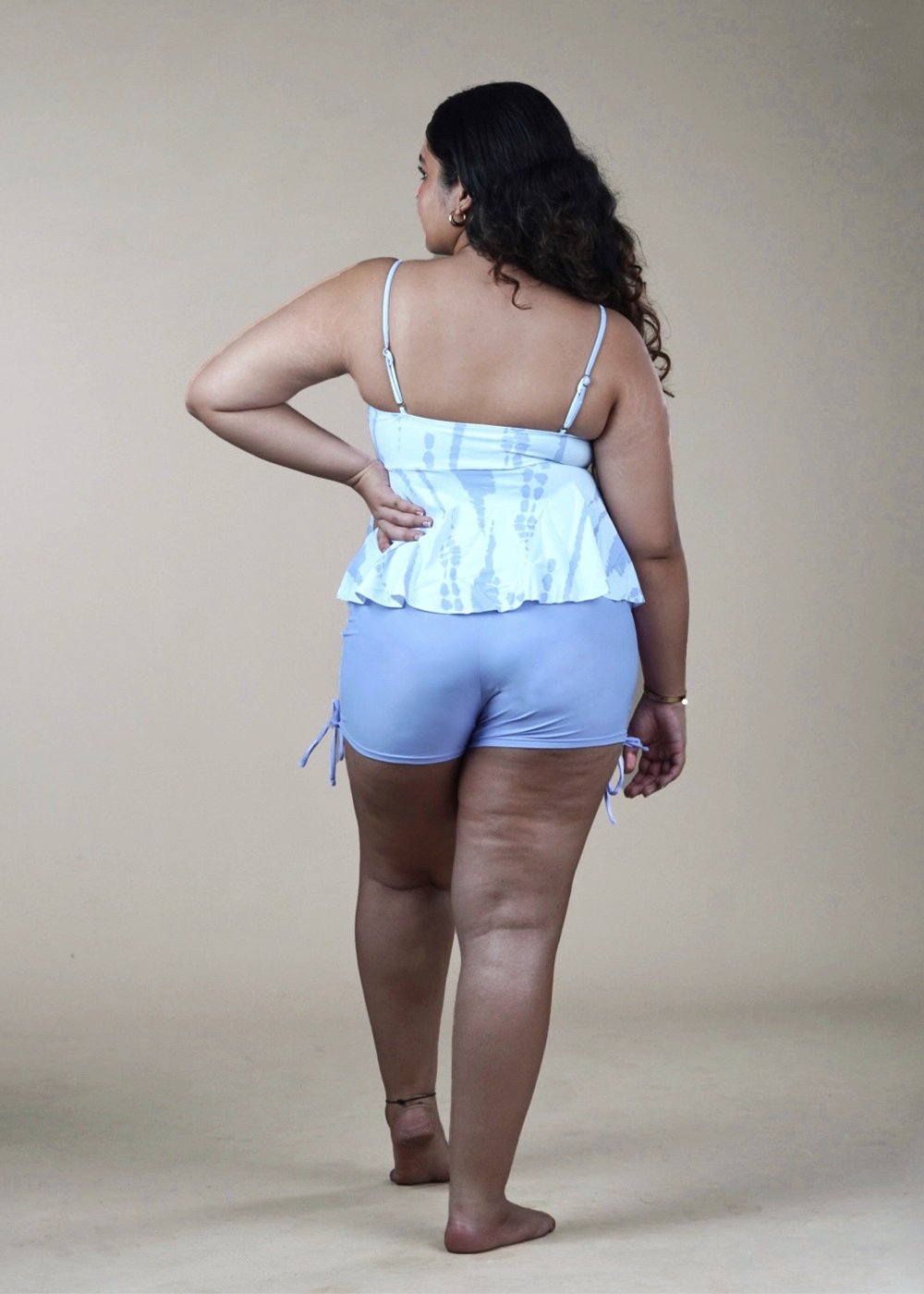 Printed Lilac Tankini - WomanLikeU