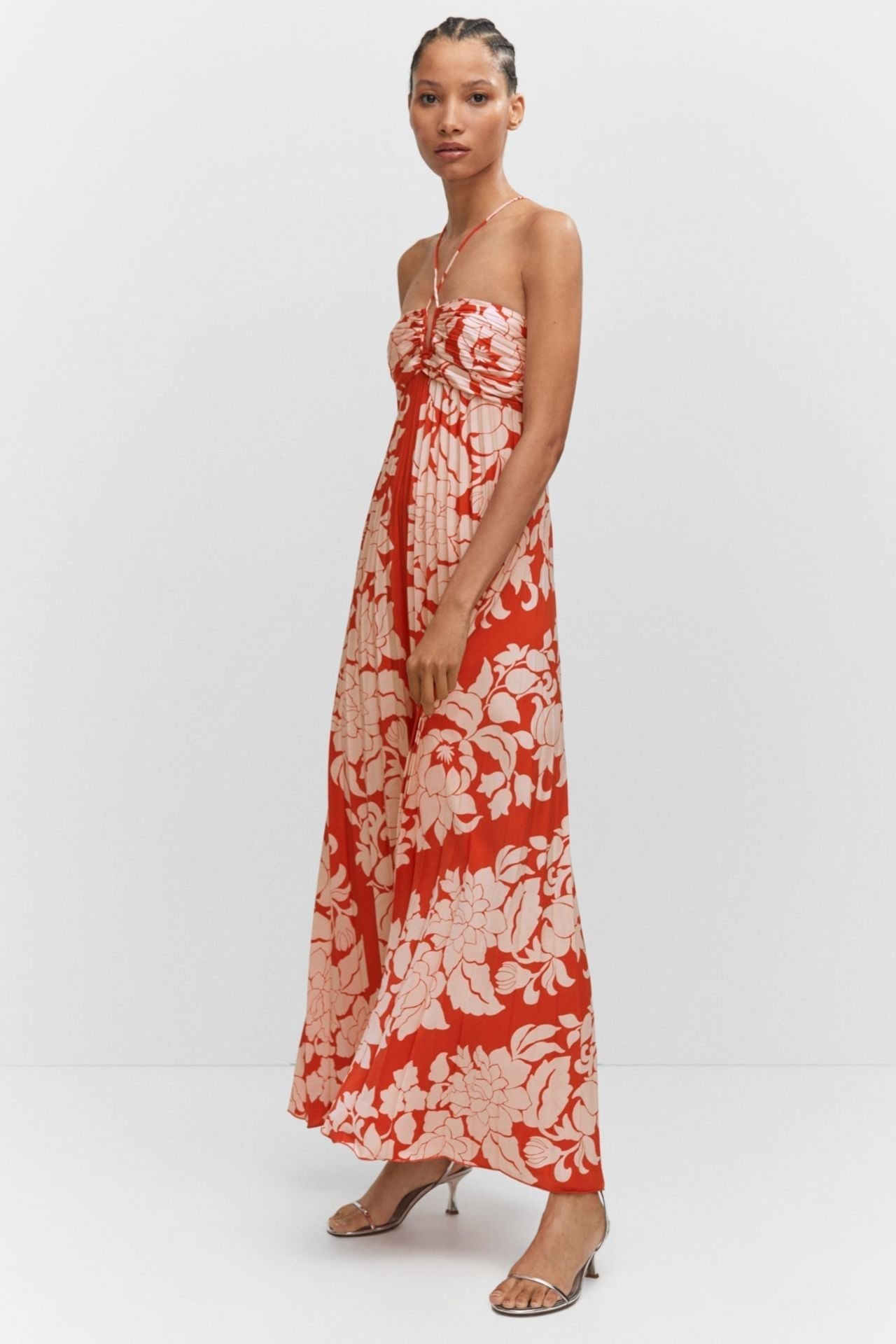 Red Printed Dress - WomanLikeU