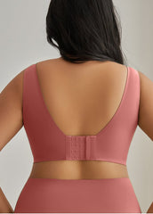 Seamless Pink Push-up Bra - WomanLikeU