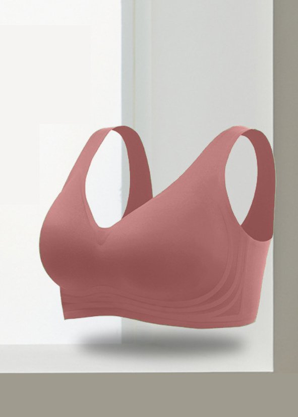 Seamless Pink Push-up Bra - WomanLikeU