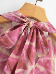 Tie-dye Full-length Dress - WomanLikeU