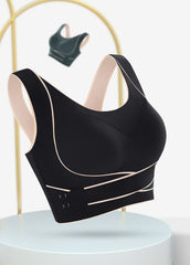 Total Support Black Bra - WomanLikeU