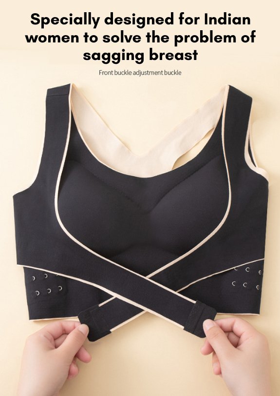 Total Support Black Bra - WomanLikeU