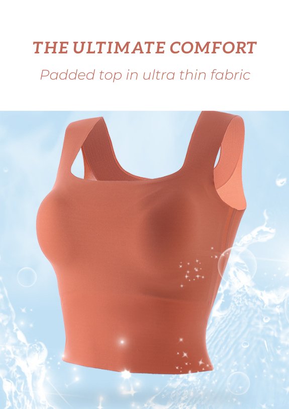 Warm Red Padded Top - WomanLikeU