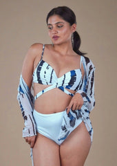 White 3 piece swimwear set - WomanLikeU