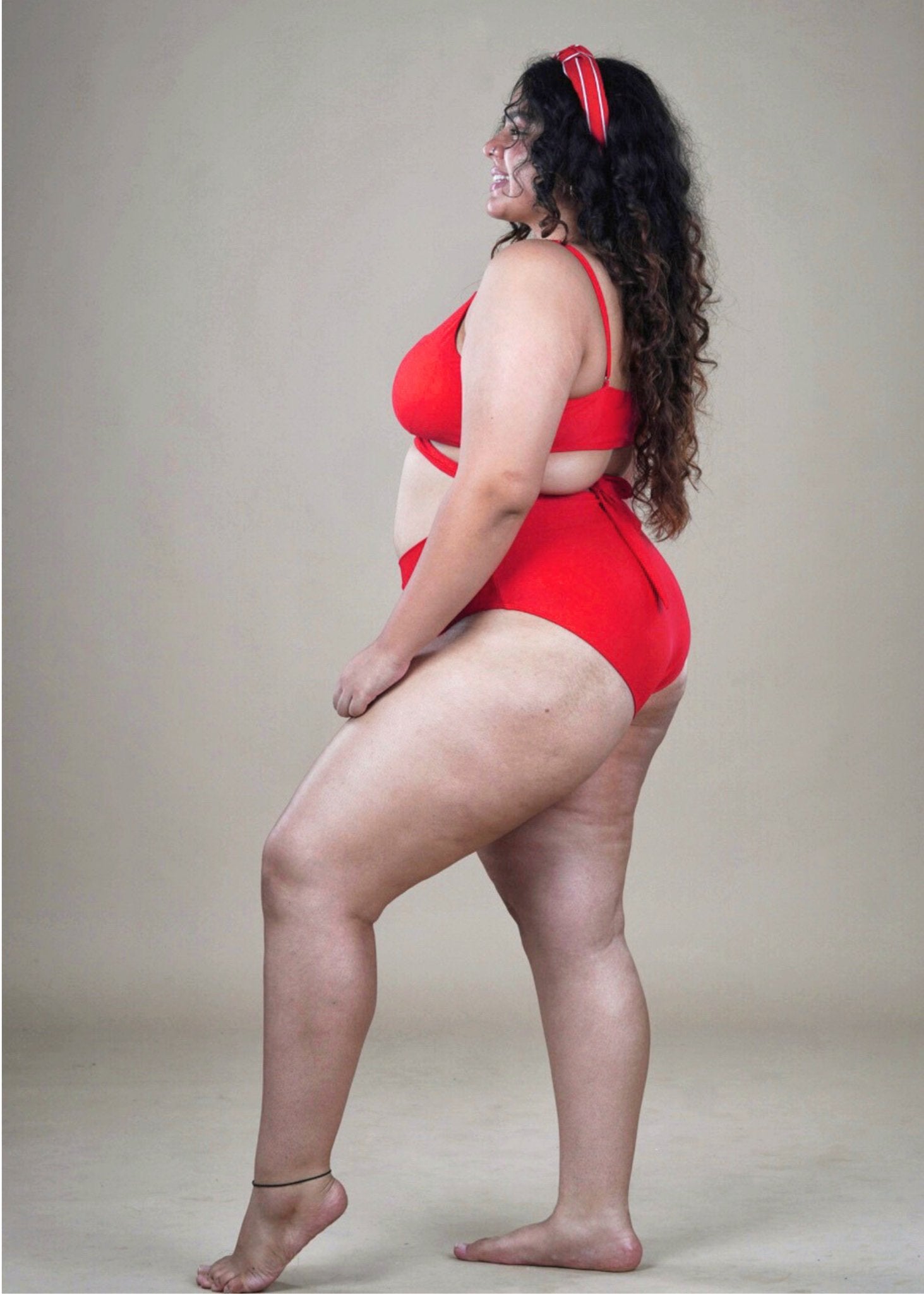 Wrapped Red Bikini - WomanLikeU