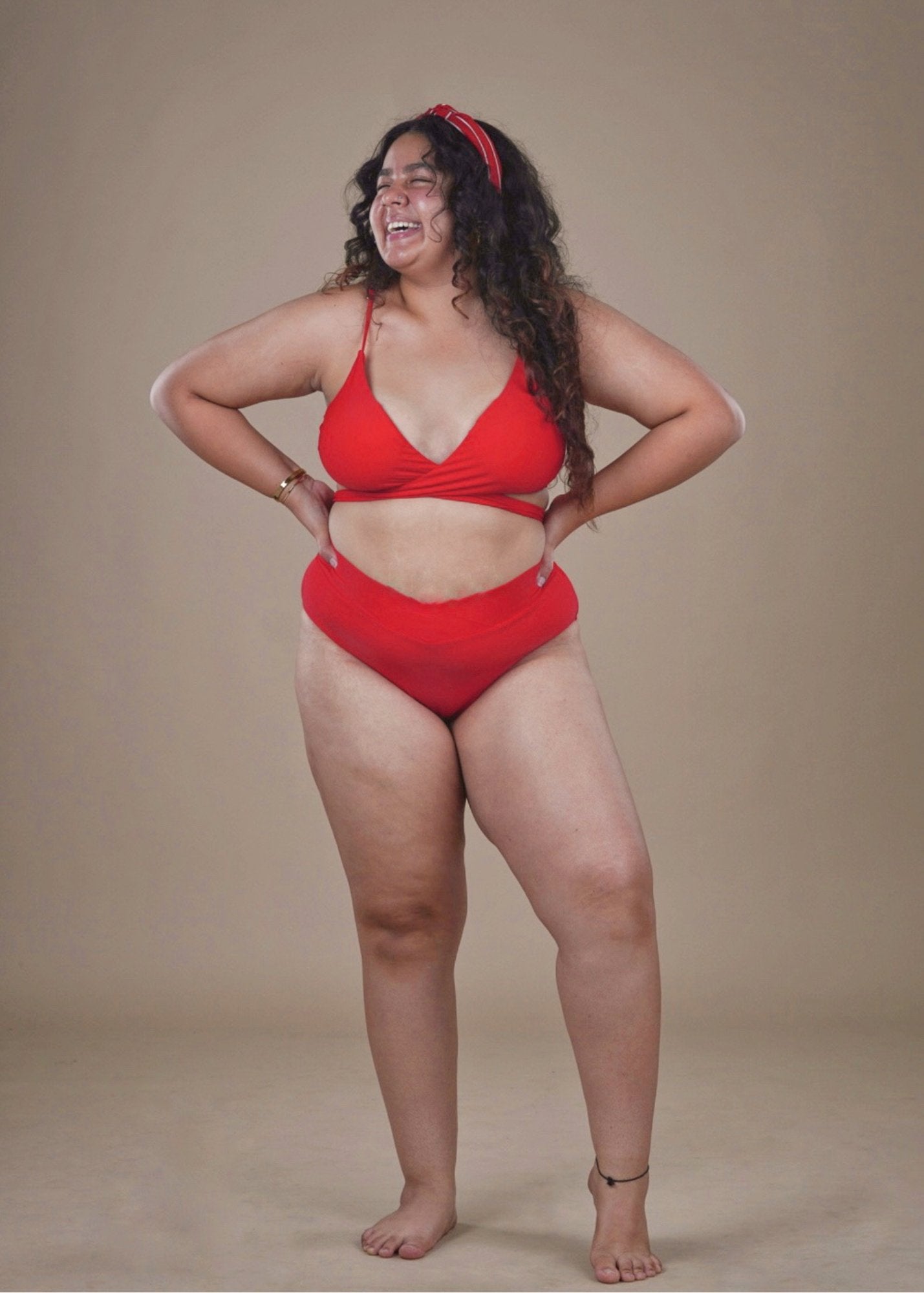 Wrapped Red Bikini - WomanLikeU
